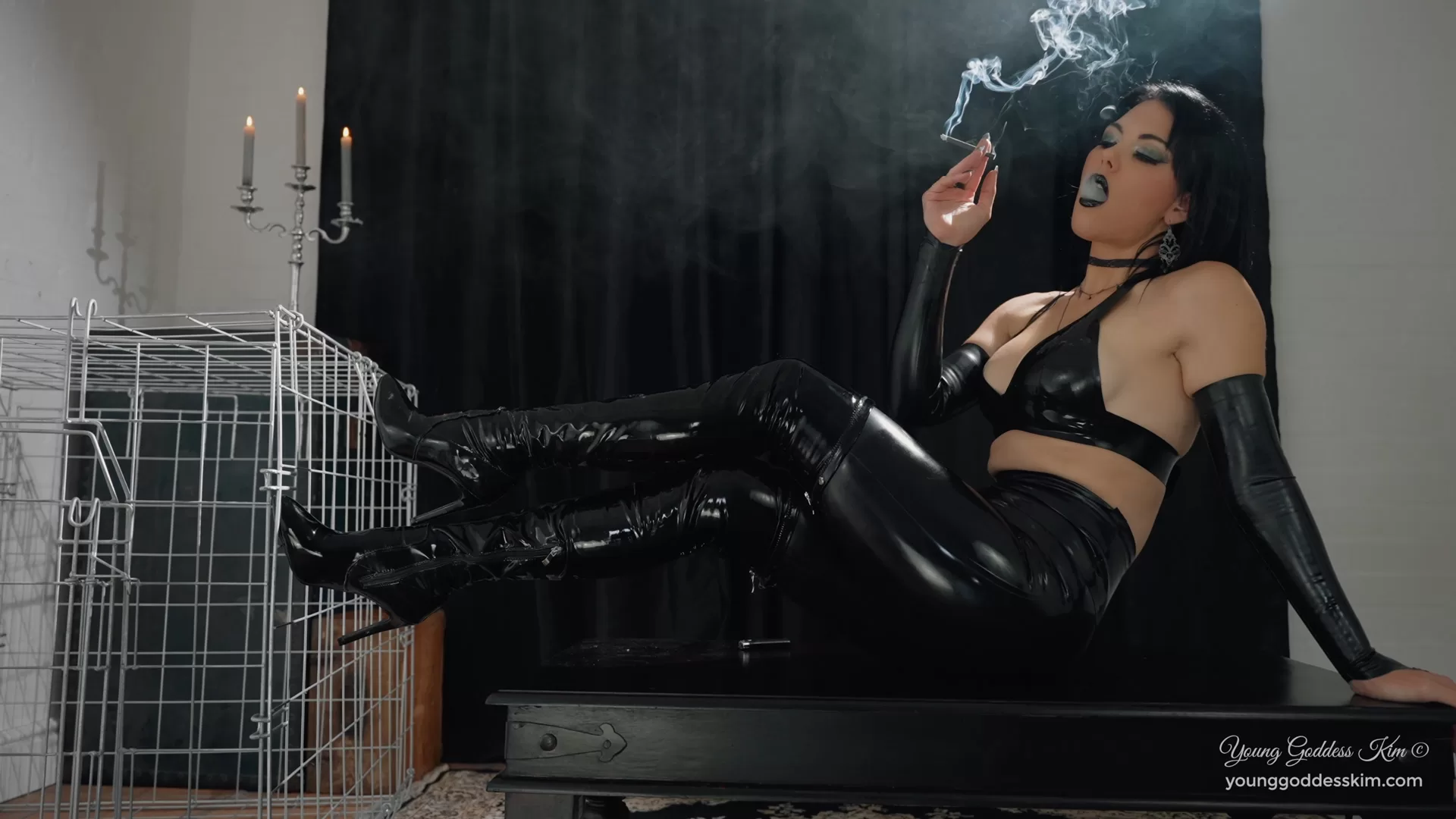 Lure of The Smoking Temptress - Femdom POV Clips - Young Goddess Kim